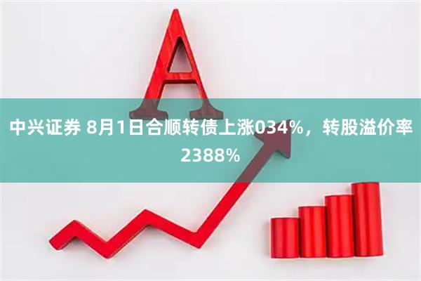 中兴证券 8月1日合顺转债上涨034%,转股溢价率2388%